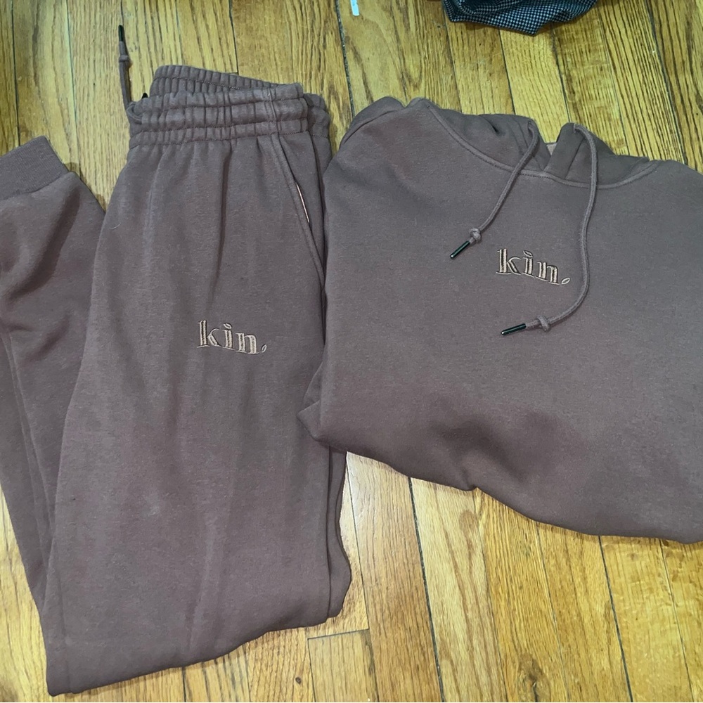 Brown Hoodie & Pant Set for Women